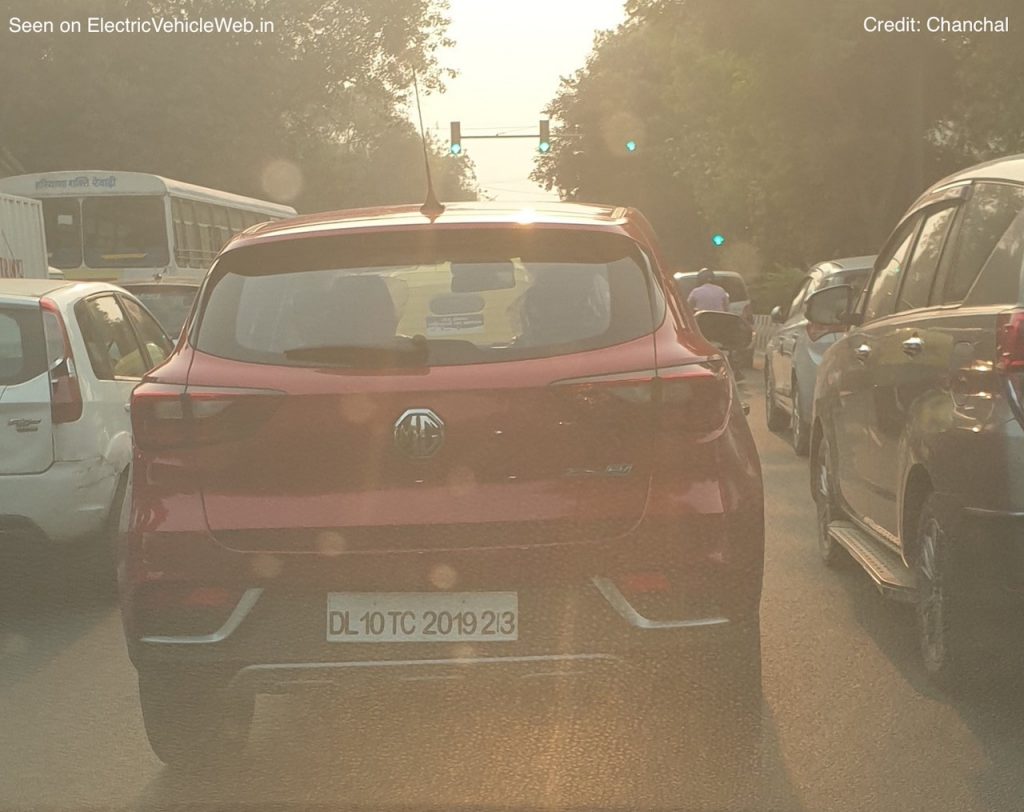 MG eZS spotted in India ready
