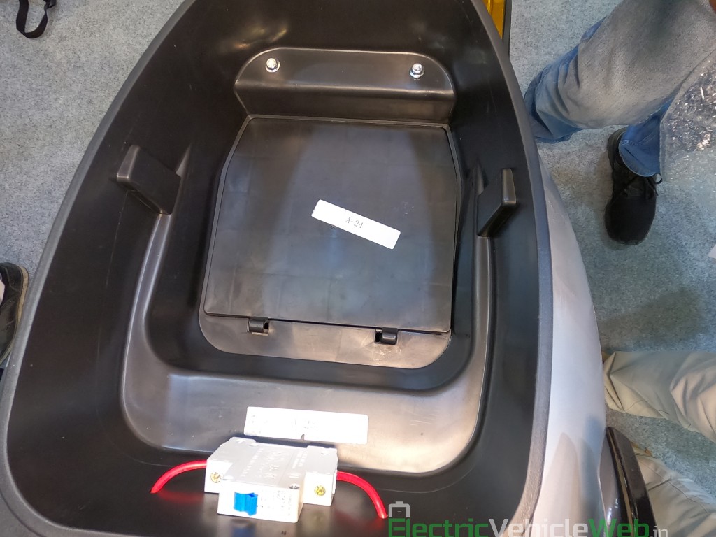 DAO EVTech GT electric scooter storage compartment