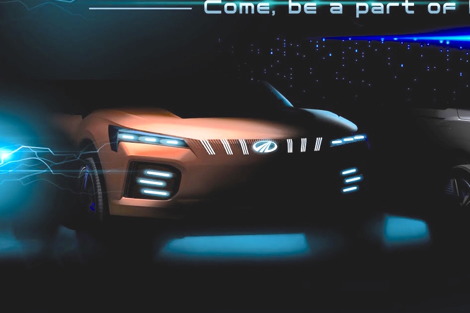 Mahindra XUV electric concept 2020 Auto Expo teaser