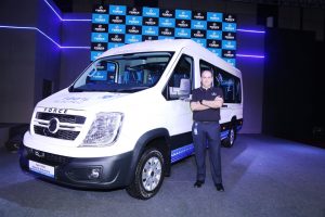 Mr. Prasan Firodia-MD Force Motors Ltd with the new vehicle platform