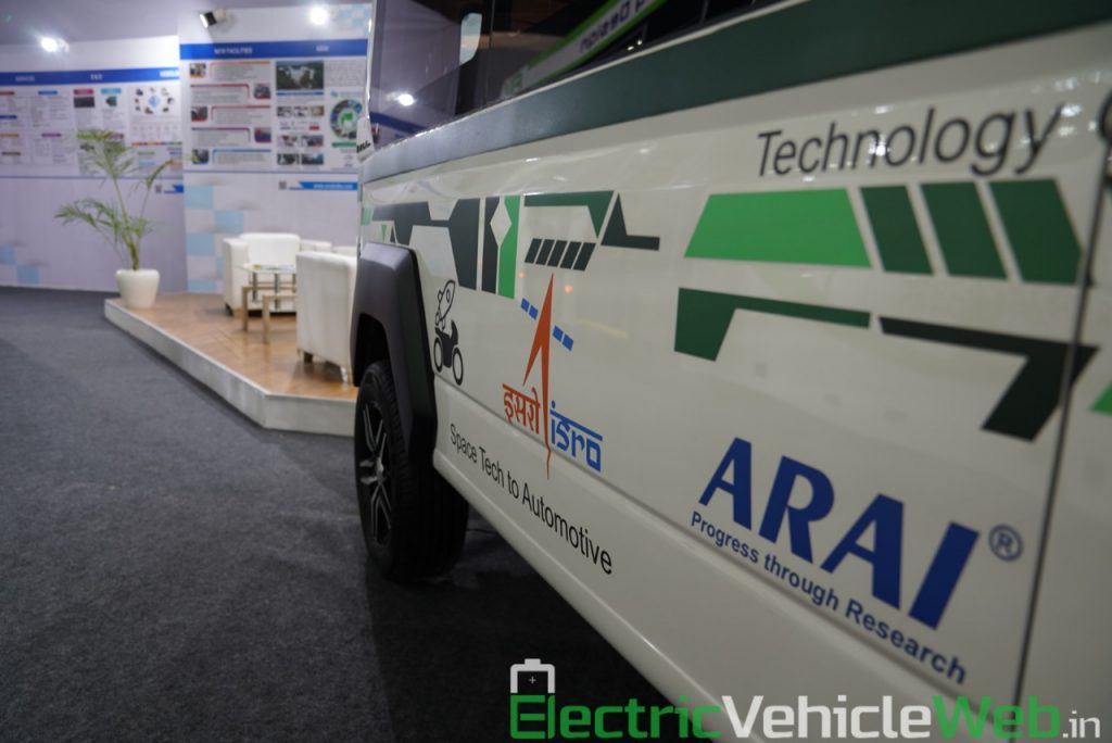 ARAI Prototype Electric Vehicle side graphics - Auto Expo 2020