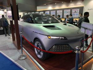 Asahi AKXY Concept front three quarter view - Auto Expo Component 2020