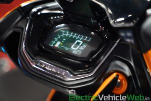 Everve Motors Electric Scooter digital instrument cluster - Auto Expo 2020 Live