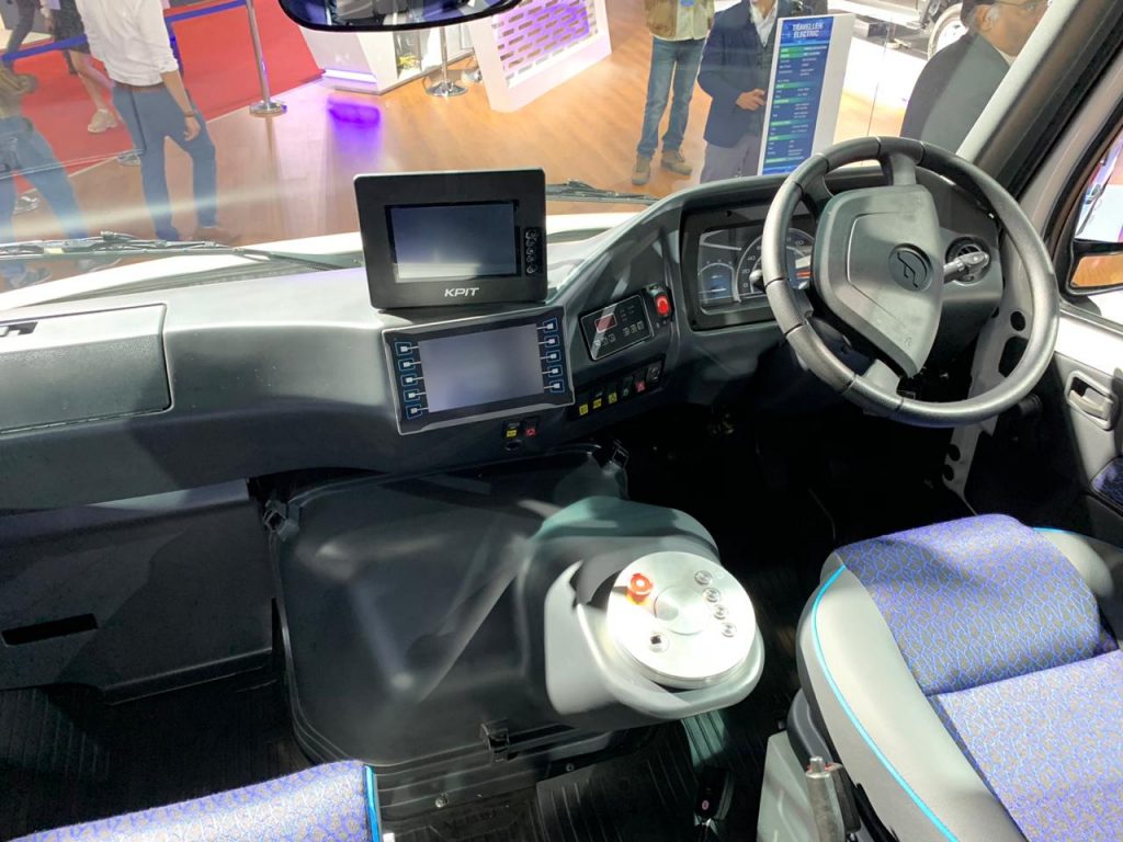 Force Traveller Electric dashboard - Auto Expo 2020