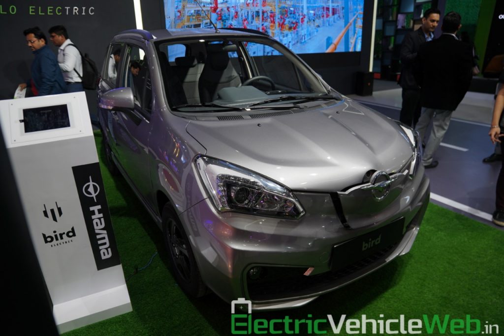Haima Bird Electric EV1 front three quarter view 2 - Auto Expo 2020