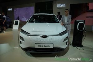 Hyundai Kona Electric front view - Auto Expo 2020