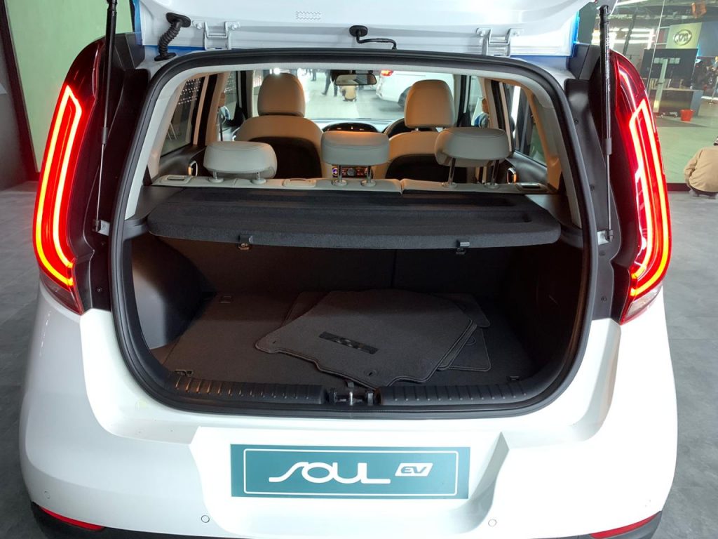 Kia Soul EV Auto Expo 2020 boot space
