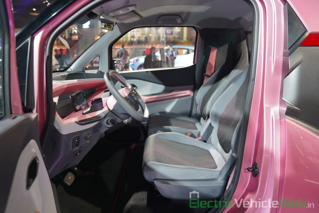 MG E200 EV front seats - Auto Expo 2020