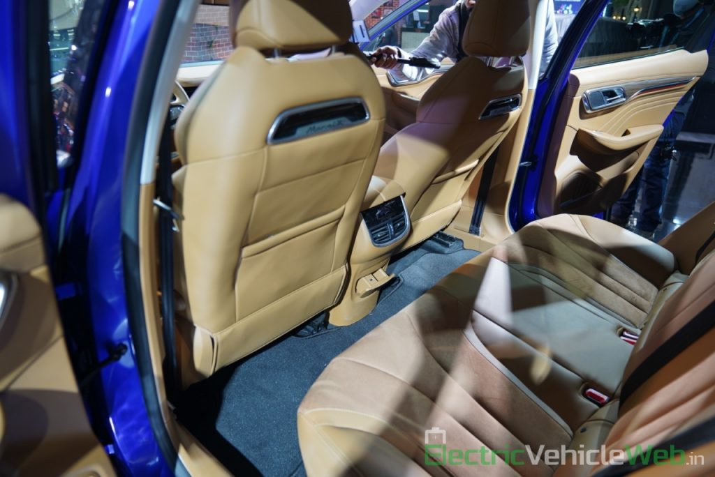 MG Marvel X rear seats - Auto Expo 2020