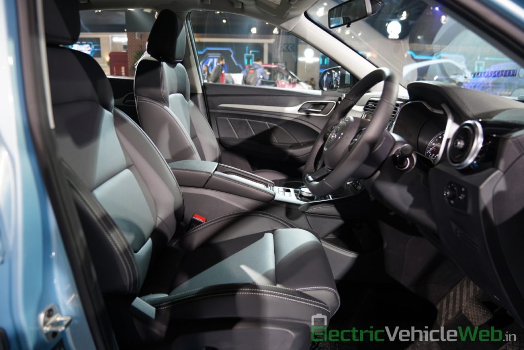 MG ZS EV front seats - Auto Expo 2020
