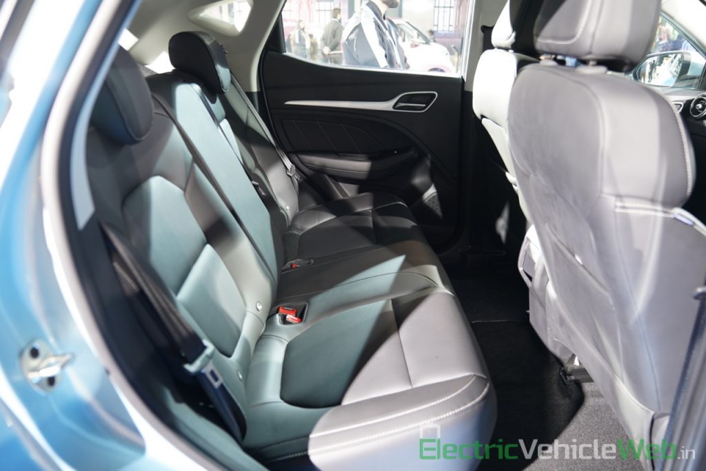 MG ZS EV rear seats - Auto Expo 2020
