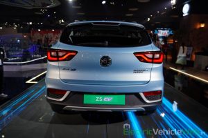 MG ZS EV rear view - Auto Expo 2020