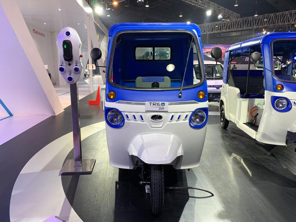 Mahindra Treo Zor load carrier front view - Auto Expo 2020