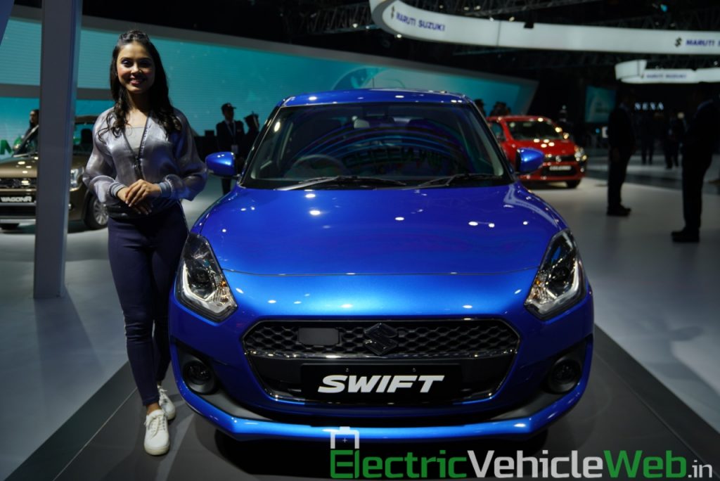 Maruti Suzuki Swift Hybrid front view 2 - Auto Expo 2020