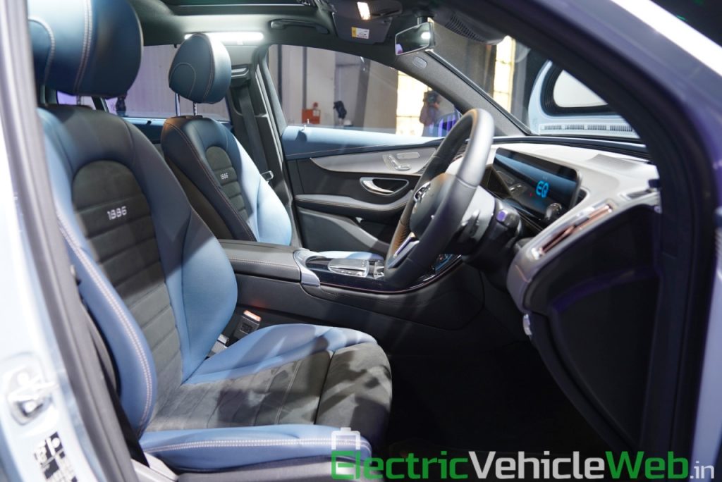 Mercedes EQC front seats at Auto Expo 2020