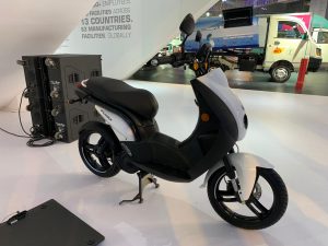 Peugeot e-Ludix at the Auto Expo 2020