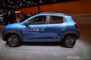 Renault Kwid electric (K-ZE) side view - Auto Expo 2020