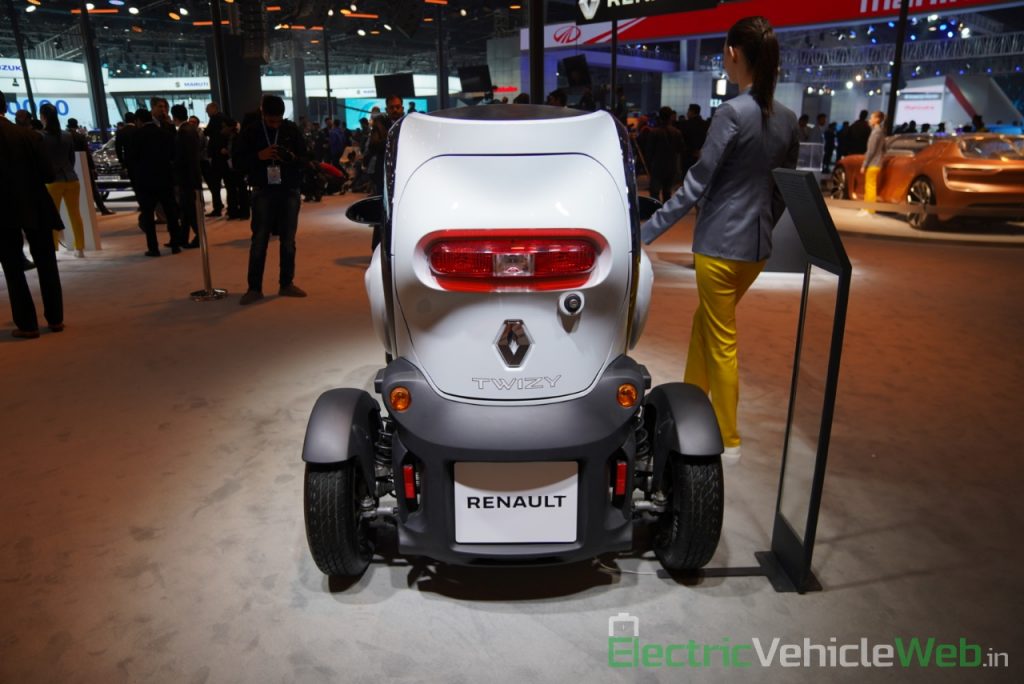 Renault Twizy rear view - Auto Expo 2020