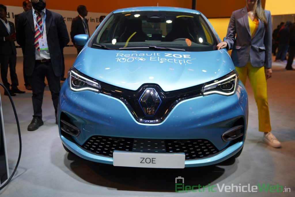 Renault Zoe Electric front view - Auto Expo 2020