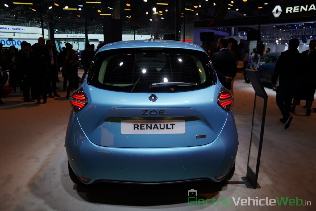 Renault Zoe Electric rear view - Auto Expo 2020