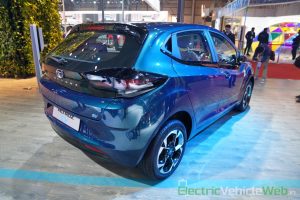 Tata Altroz EV rear three quarter view - Auto Expo 2020