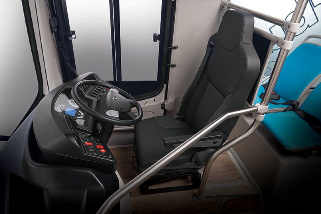 Tata Starbus EV Low Entry Electric Bus interior - Auto Expo 2020