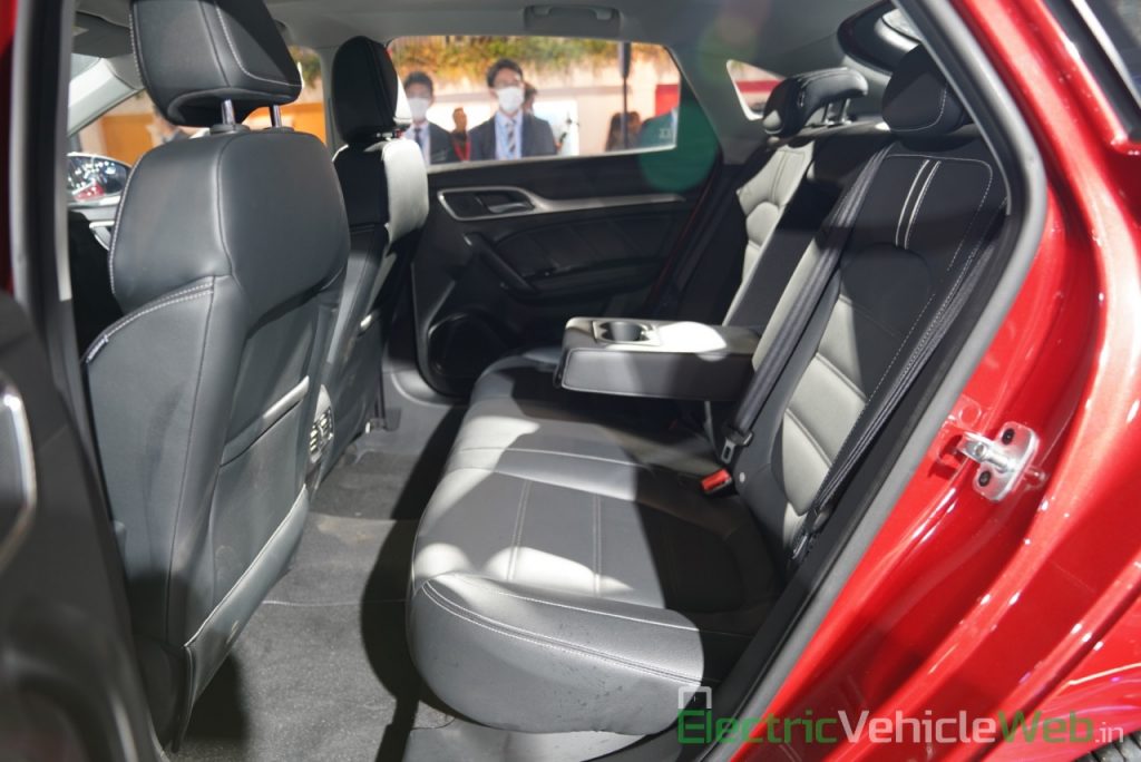 eMG 6 PHEV rear seats - Auto expo 2020