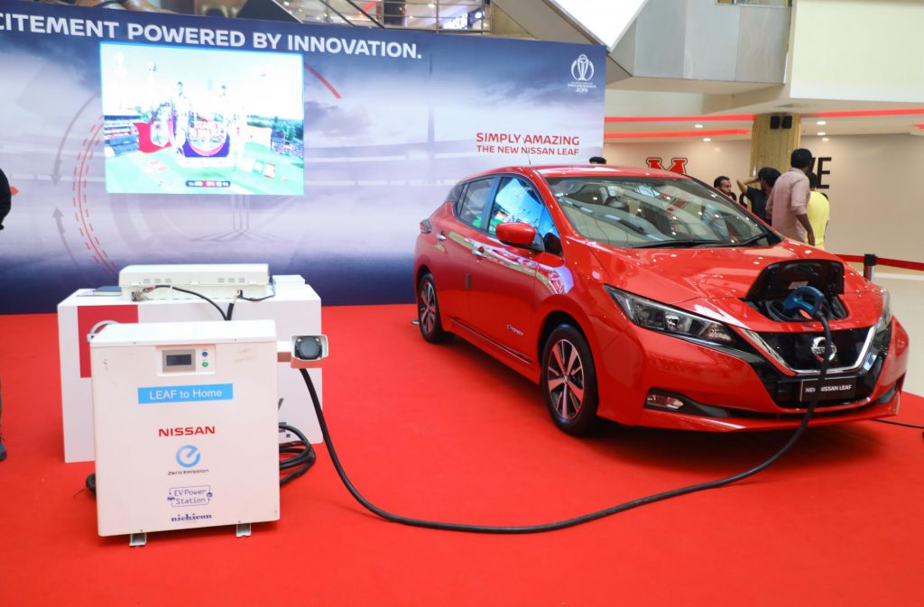 Nissan Leaf electric car in India