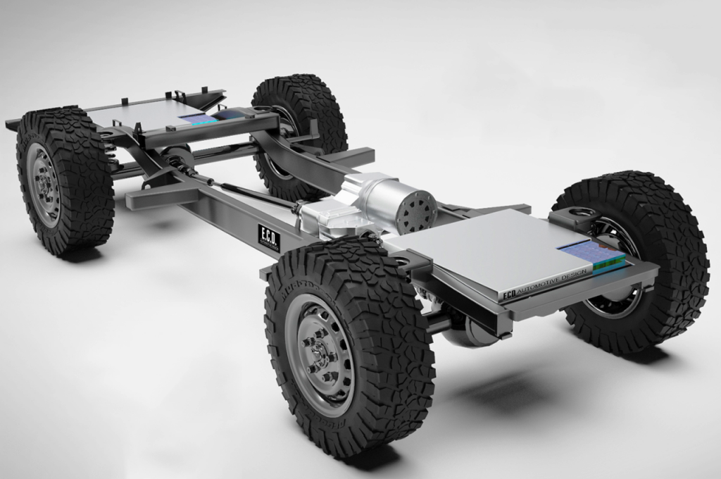 ECD Automotive Design Electric Defender chassis