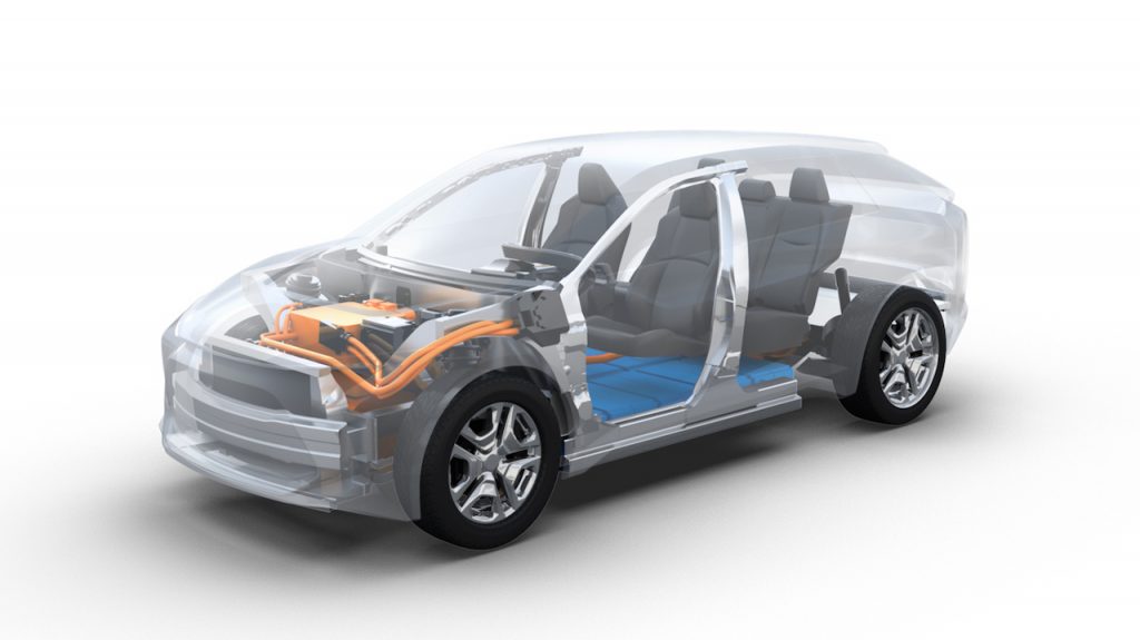 Subaru Electric Car platform developed jointly with Toyota for Solterra