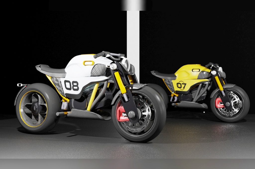Halo Project electric motorcycle naked versions