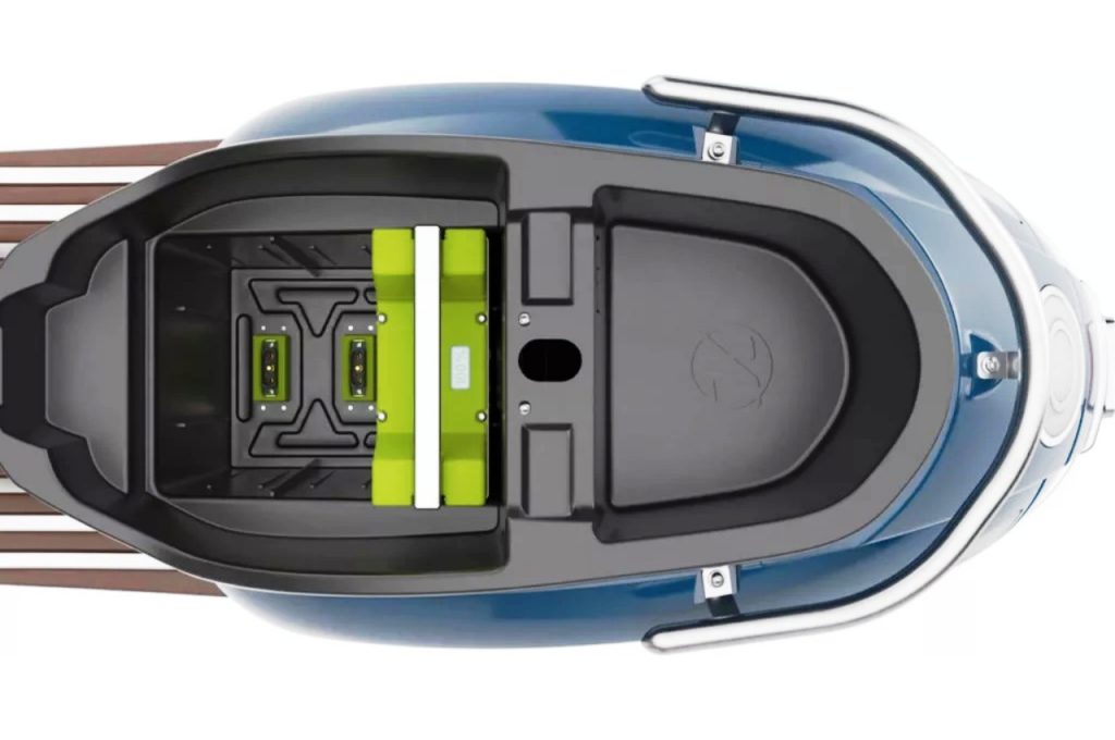 Kumpan Electric 54 Inspire electric scooter underseat battery