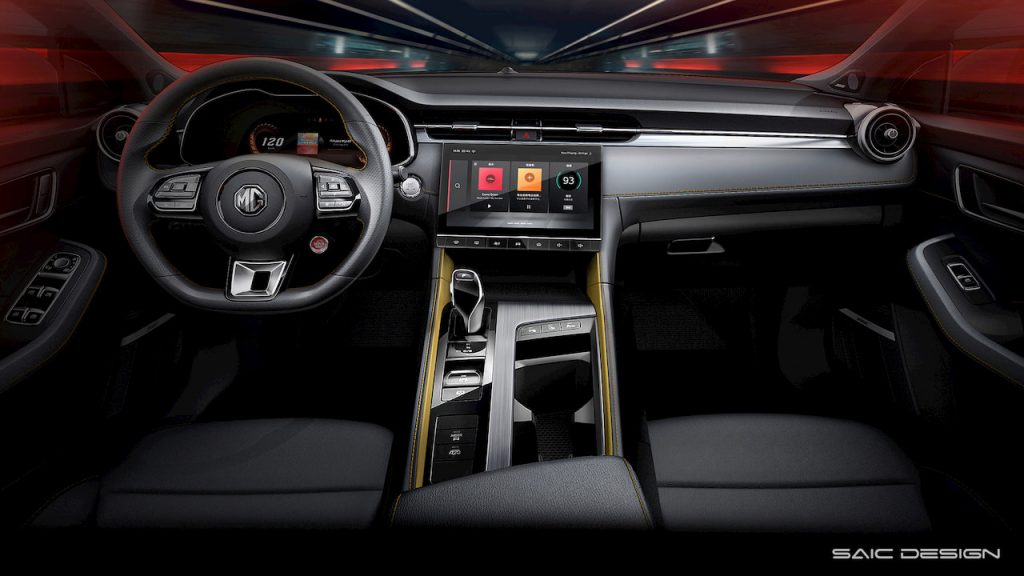 MG6 2020 facelift interior render