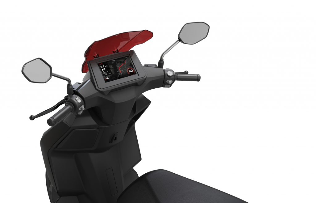 RedE 2GO electric scooter digital dashboard