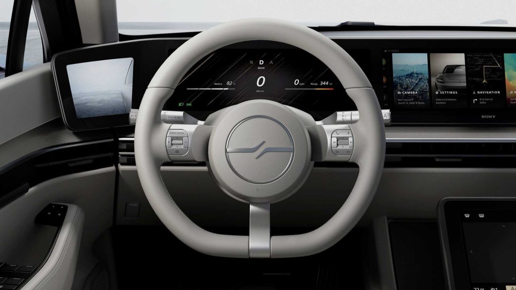 Sony Vision S Concept steering wheel
