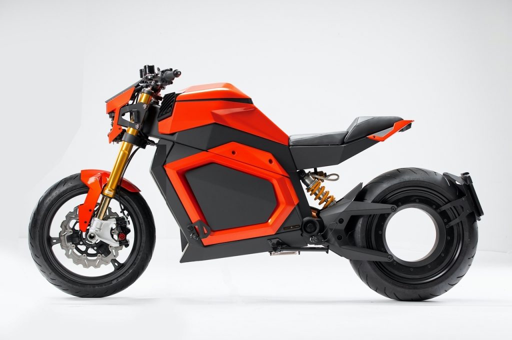 Verge TS electric motorcycle side view