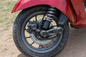 Bajaj Chetak electric scooter front suspension initial ownership review from Pune