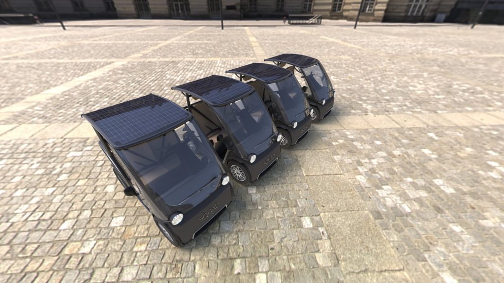 Squad Solar City Car MaaS big