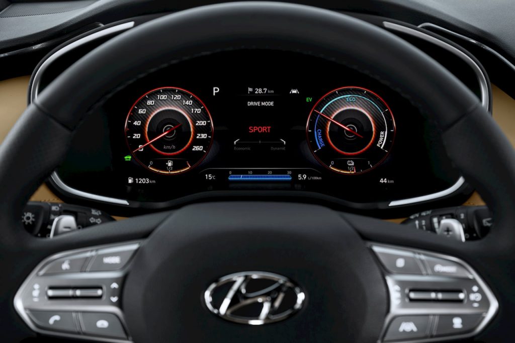2021 Hyundai Santa Fe Hybrid instrument cluster