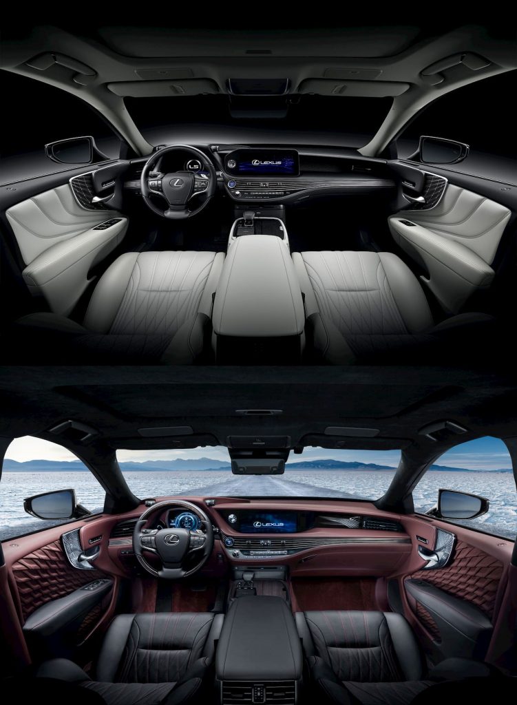 2021 Lexus LS interior vs 2018 Lexus LS interior