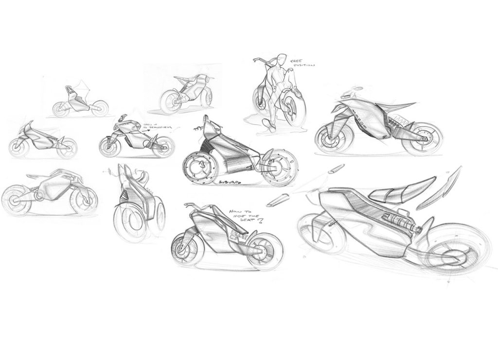 E-Mazda Bike Project sketches