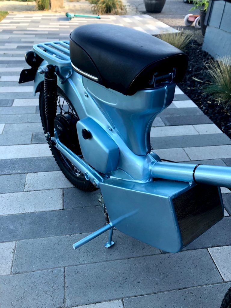 Honda CT90 electric conversion battery pack and seat