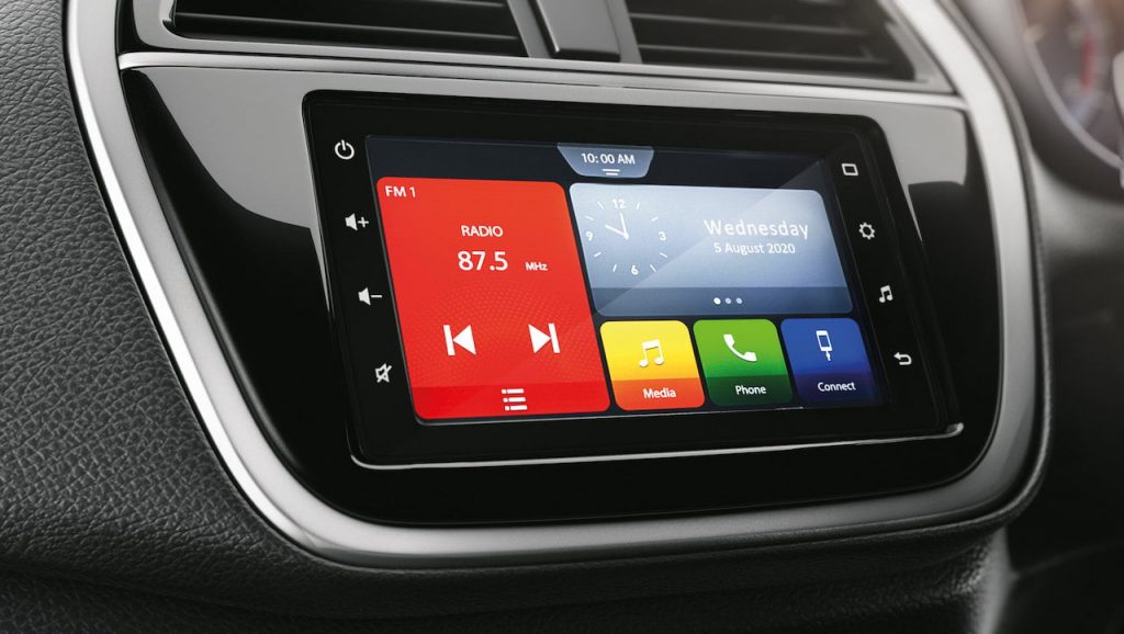 Maruti S-Cross mild hybrid petrol SmartPlay Studio infotainment system