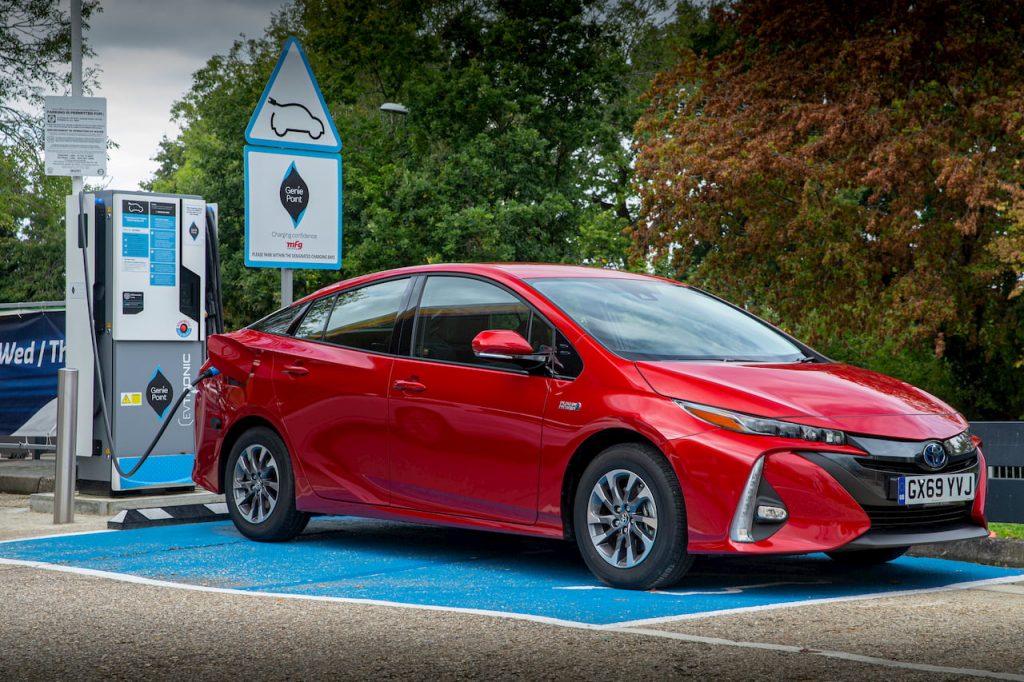 Toyota Prius Plug-in Hybrid PHV charging
