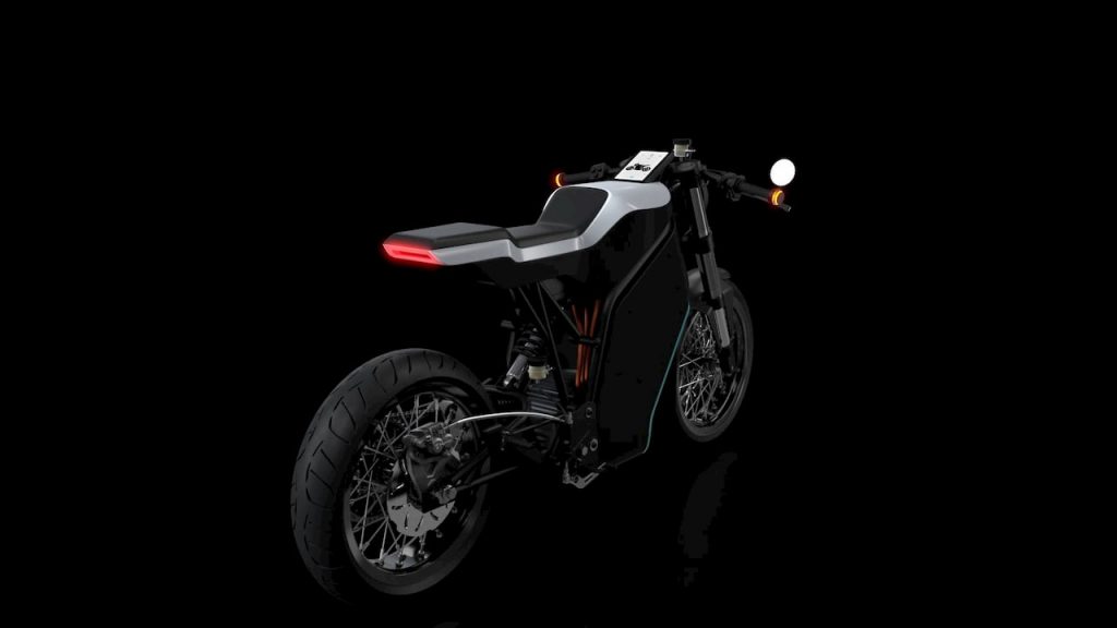 Yatri P-Zero electric motorcycle rear