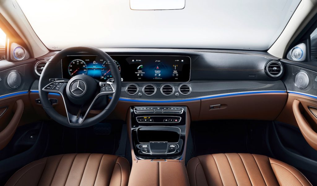 2021 Mercedes E-Class facelift interior dashboard