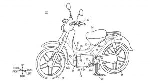 Honda Super Cub electric patent