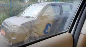 Maruti Wagon R-based Maruti electric car spy shot