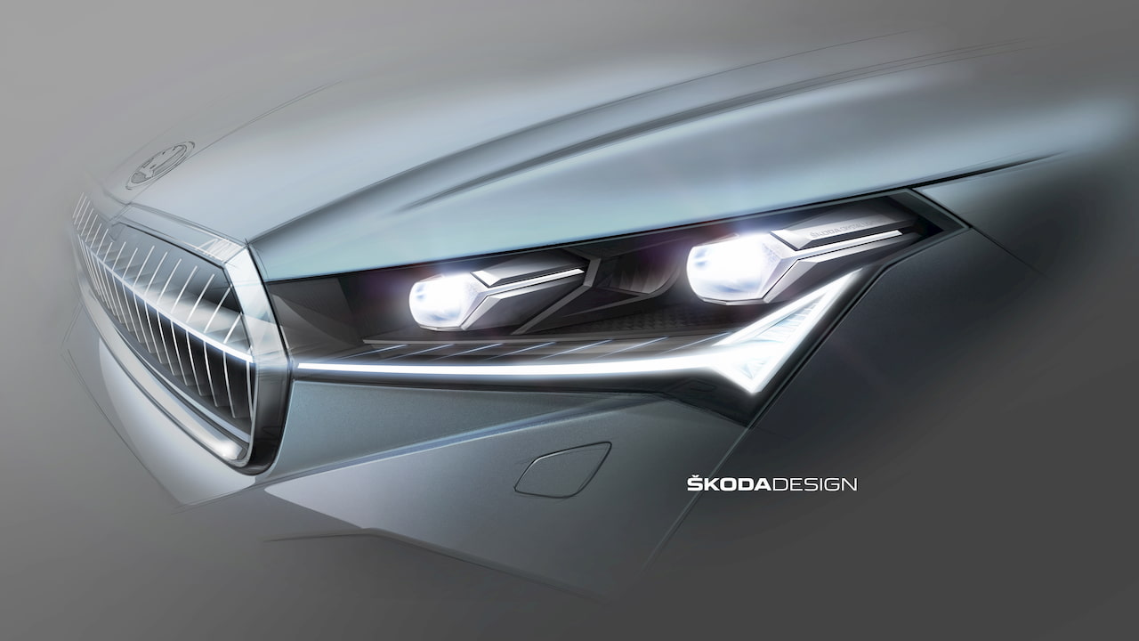 Skoda Enyaq headlight design