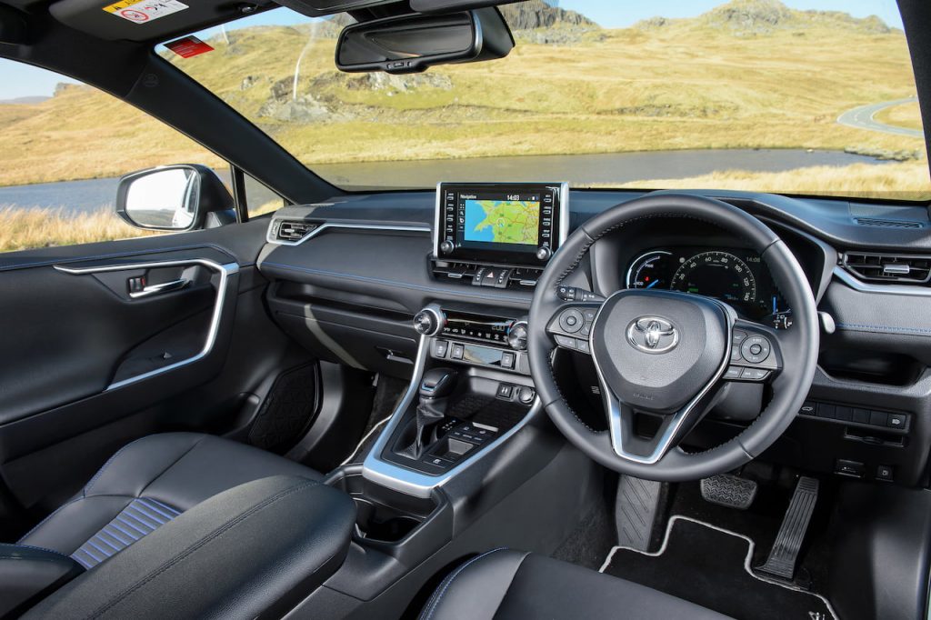 Toyota RAV4 Hybrid interior dashboard XA50
